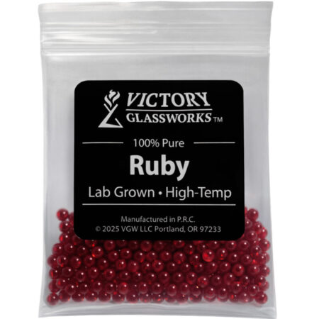 Pearls for Packing Media – 1/2 ounce of 3mm Ruby Pearl