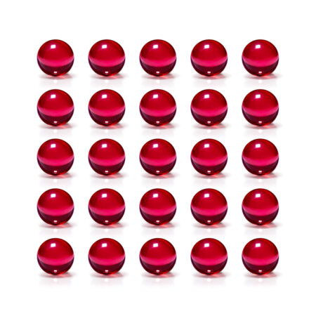 Pearl Value Pack – 3mm Ruby Round, 25 pieces